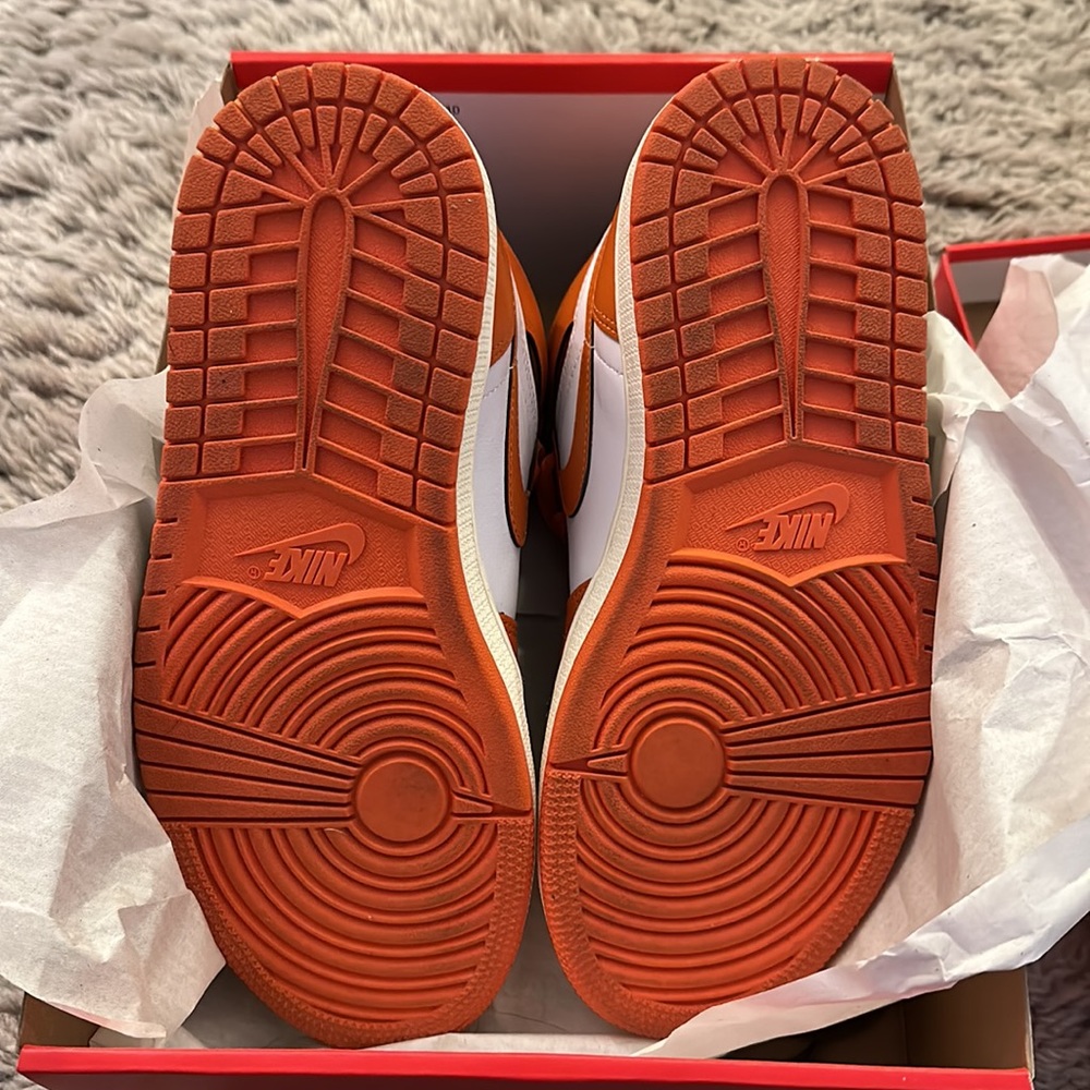 Nike SNKRS Air Jordan 1 Retro High OG in orange and brown, sz 6.5, worn once! - Picture 6 of 8